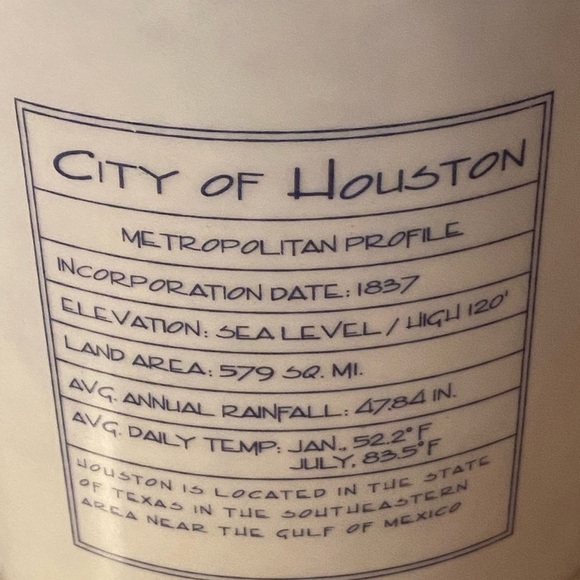 Starbucks 2007 Coffee Mug Houston Magnolia City 18 Oz Architectural Seri… - Picture 4 of 7